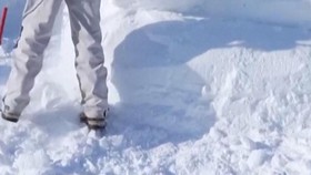 Seniman dari Berbagai Negara Ukir Patung Salju di China