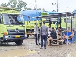 40 Truk Batu Bara yang Melintas di Kota Lubuklinggau Diamankan