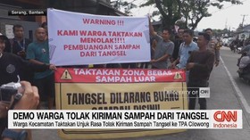 VIDEO: Demo Warga Tolak Kiriman Sampah dari Tangsel