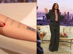 Drew Barrymore Ungkap Makna Tato Ikan Sarden, Simbol Dua Putri dan Luka Masa Kecil