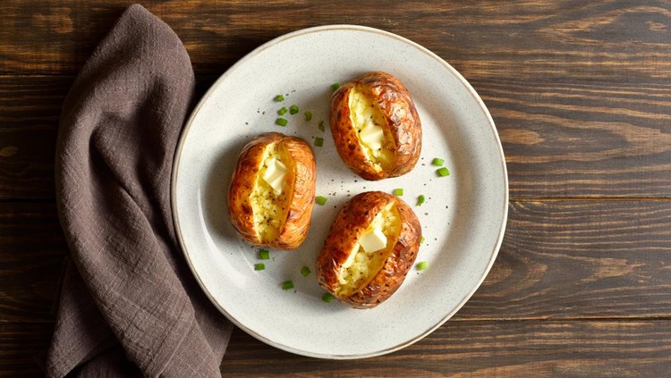 Ilustrasi kentang panggang