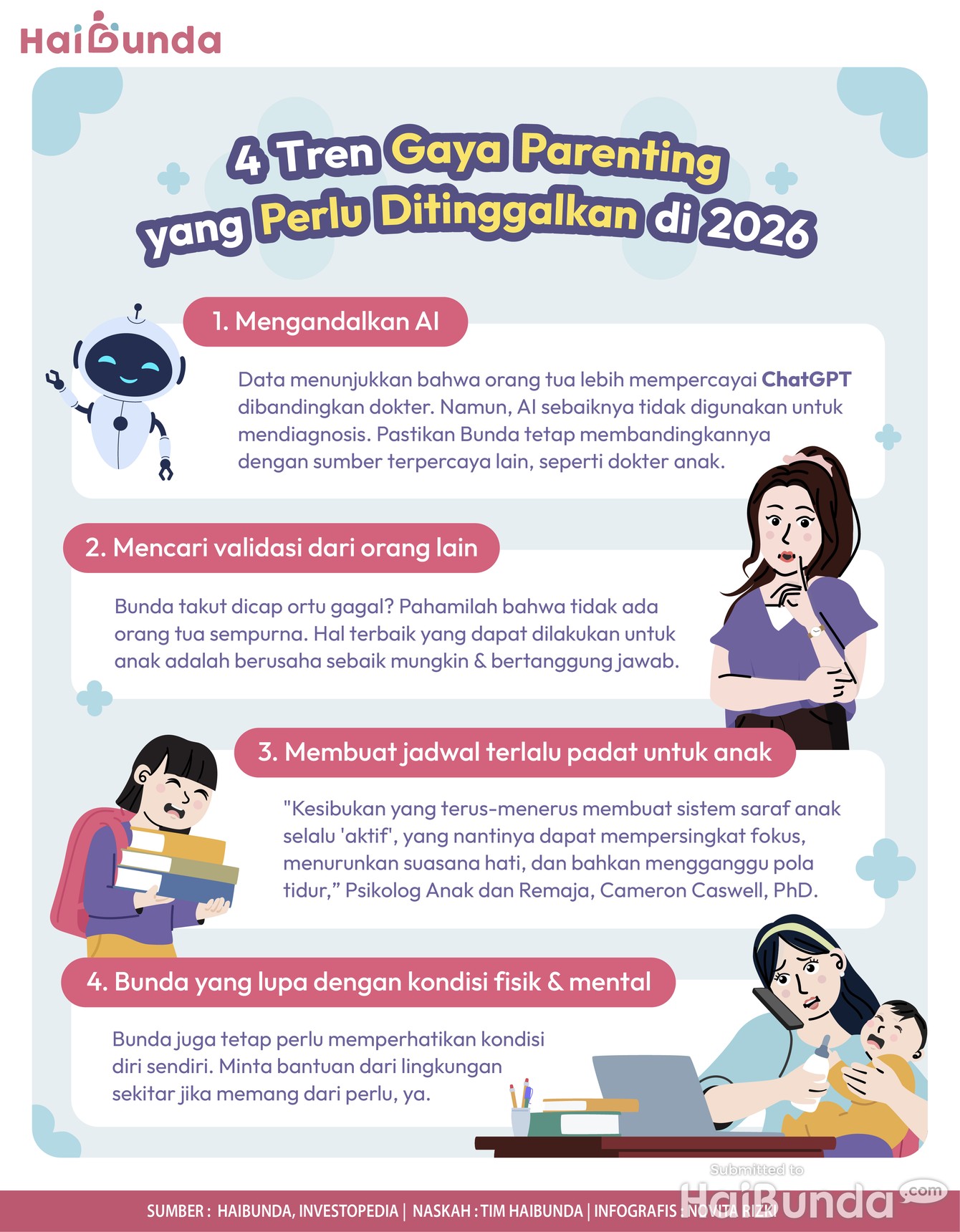 Infografis 4 Tren Gaya Parenting yang Perlu Ditinggalkan di 2026