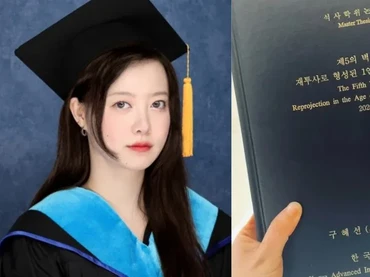 Ku Hye Sun Resmi Sandang Gelar Magister Jurnalisme Sains