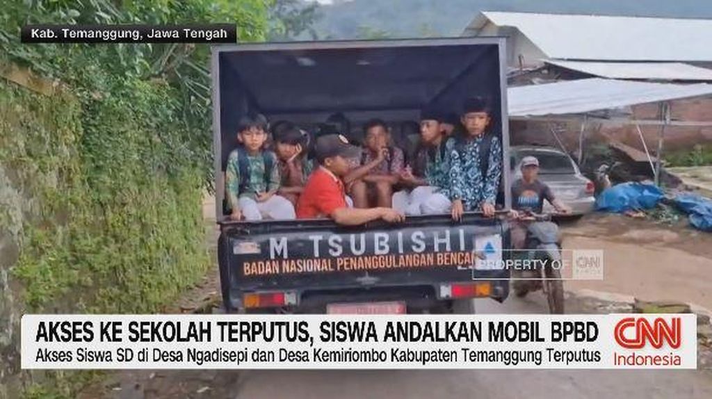 VIDEO: Akses Ke Sekolah Terputus, Siswa Andalkan Mobil BPBD