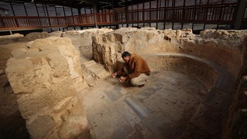 FOTO: Situs Biara Kuno di Gaza Saksi Kelahiran Agama Kristen