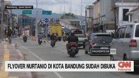 VIDEO: Flyover Nurtanio di Kota Bandung Sudah Dibuka