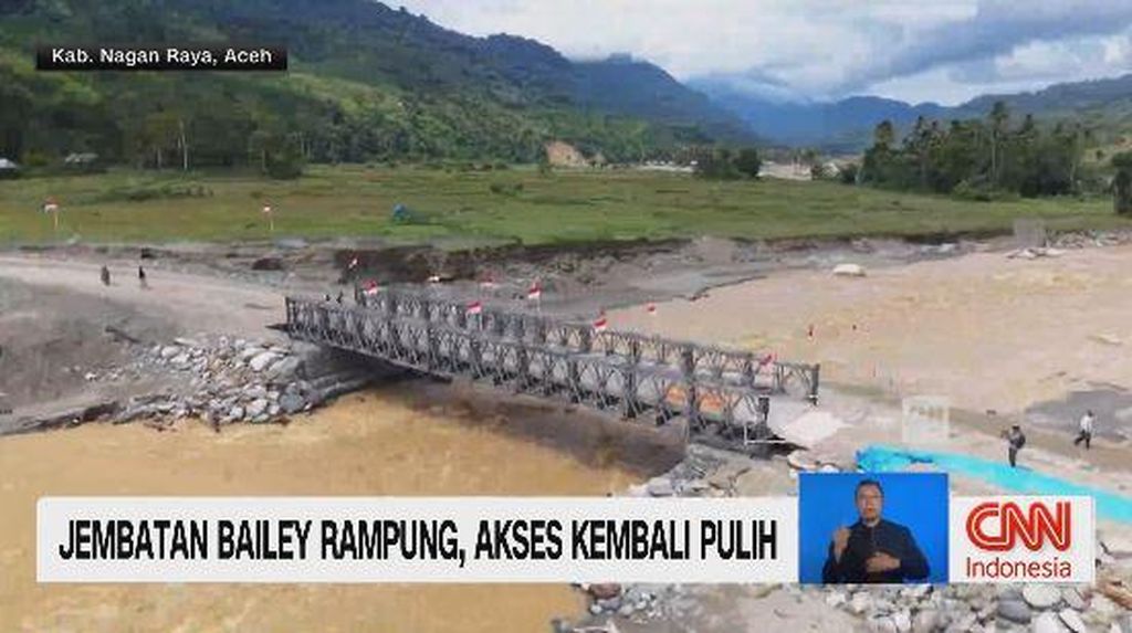 Jembatan Bailey Rampung, Akses Kembali Pulih