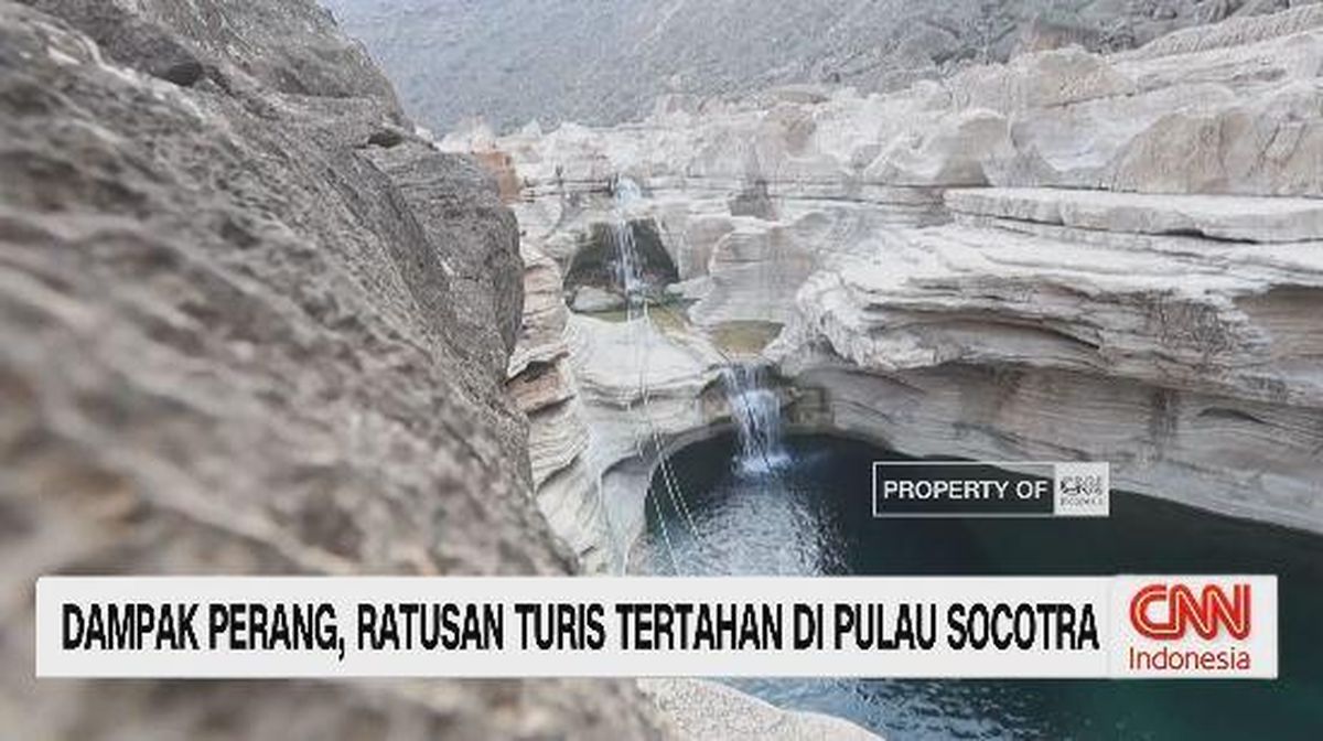 VIDEO: Dampak Perang, Ratusan Turis Tertahan di Pulau Socotra