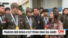 VIDEO: Prabowo Beri Bonus Atlet Peraih Emas SEA Games