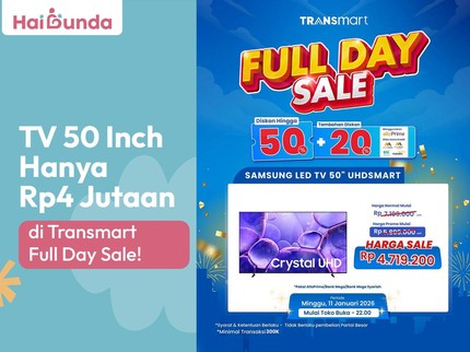 TV 50 Inch Hanya Rp4 Jutaan di Transmart Full Day Sale