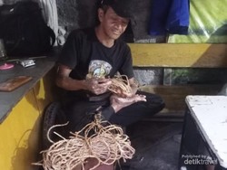 Kisah Driver Ojol Kini Banting Setir Jadi Perajin Anyaman