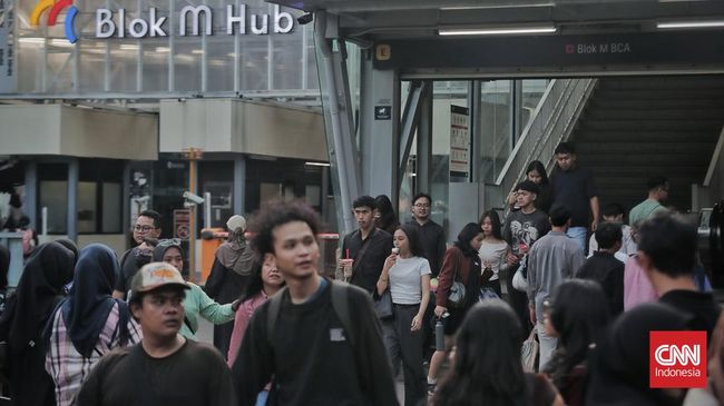 Blok M Hub, salah satu lokasi hits di Kebayoran Baru, yang makin ramai didatangi pengunjung.