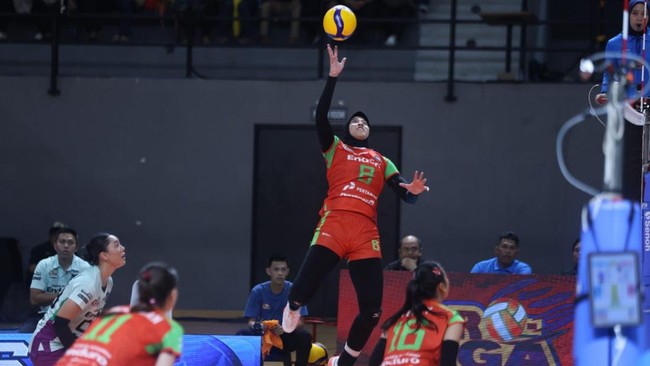 Megawati Hangestri Pertiwi mencetak 20 poin yang membantu Jakarta Pertamina Enduro (JPE) menang 3-2 atas Jakarta Electric PLN di Proliga 2026.
