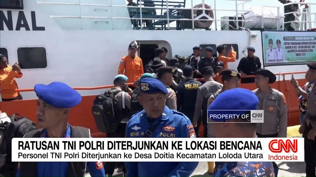 VIDEO: Ratusan TNI-Polri Diterjunkan ke Lokasi Bencana Halmahera Utara