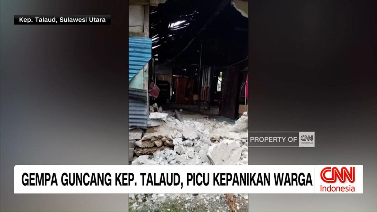 VIDEO: Gempa Guncang Kepulauan Talaud, Warga Panik