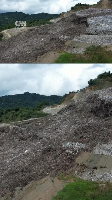 Penampakan Longsor TPA di Filipina, 4 Orang Tewas dan Puluhan Hilang