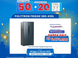 Kulkas Side by Side 436L Diskon Gede di Transmart Full Day Sale