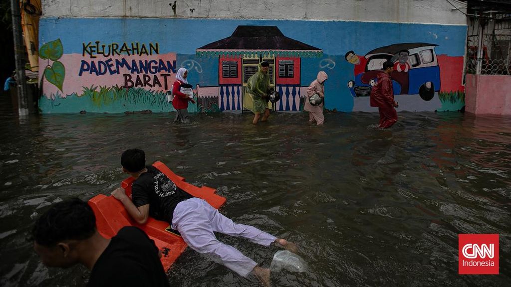 Daftar 46 Ruas Jalan dan 28 RT di Jakarta Terendam Banjir
