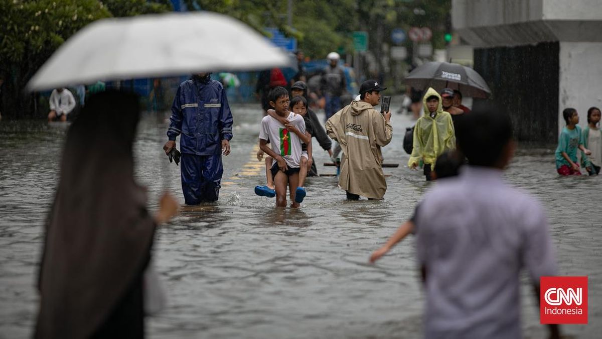 5 RT dan 3 Ruas Jalan di Jakarta Kebanjiran Imbas Hujan
