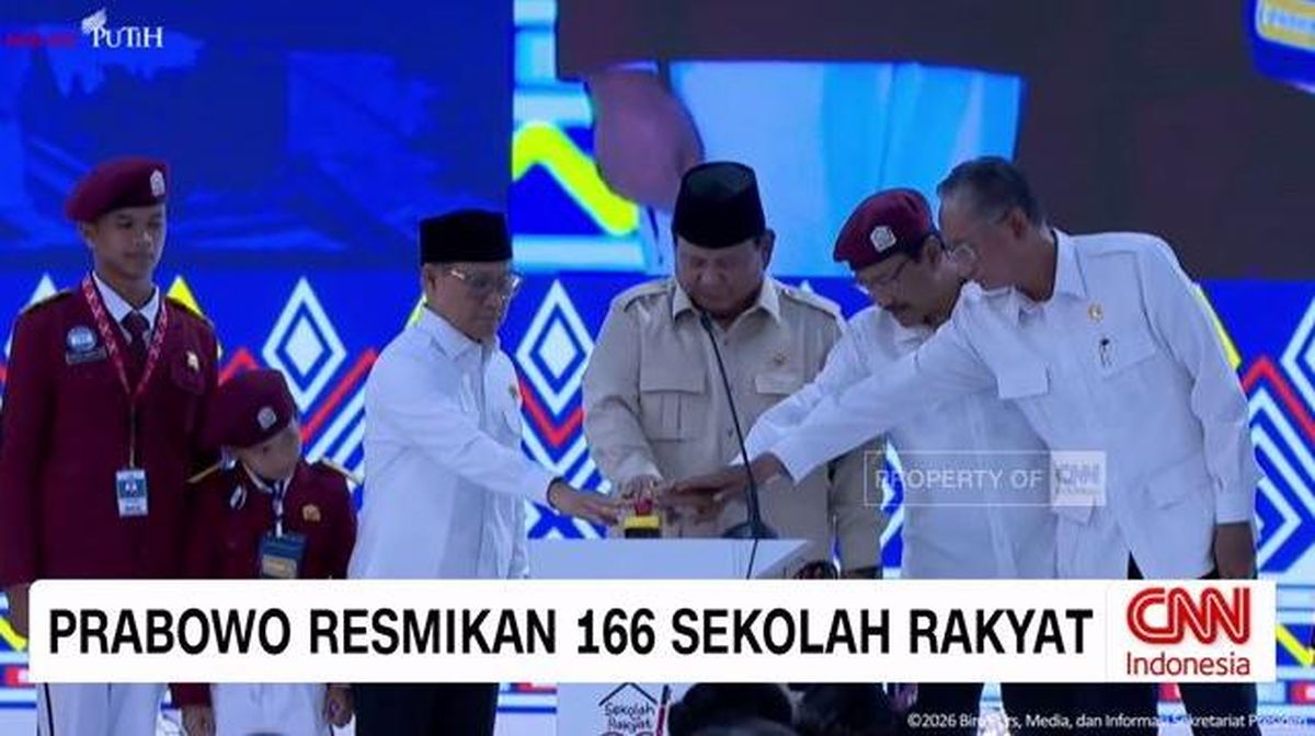 VIDEO: Prabowo Resmikan 166 Sekolah Rakyat