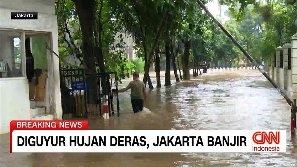 VIDEO: Perkembangan Terkini Jakarta Banjir Akibat Hujan Deras