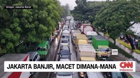 VIDEO: Jakarta Banjir, Kemacetan Dimana-mana