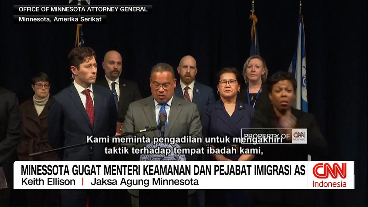 VIDEO: Minnesota Gugat Menteri Keamanan dan Pejabat Imigrasi AS