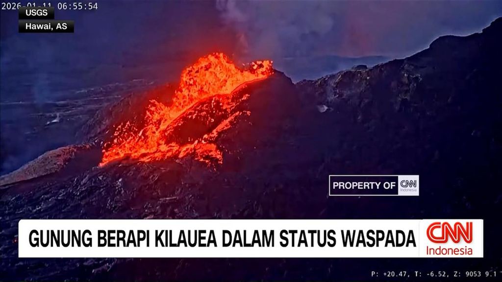 VIDEO: Gunung Berapi Kilauea dalam Status Waspada