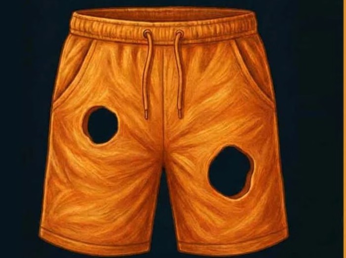 Berapa Jumlah Lubang Celana yang Terlihat? Ada yang melihat 2 lubang, 5 lubang, 7 lubang, dan 9 lubang/Foto: The Minds Journal