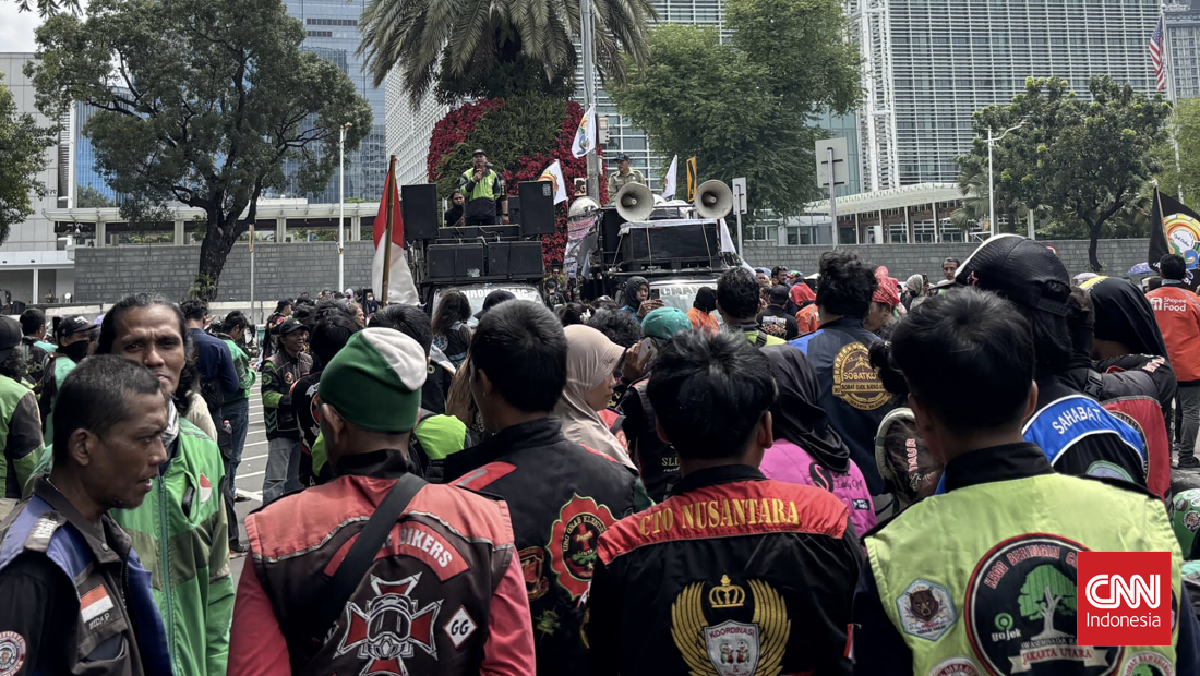 Demo Ojol, Protes soal Maduro di Kedubes AS hingga Potongan Aplikator