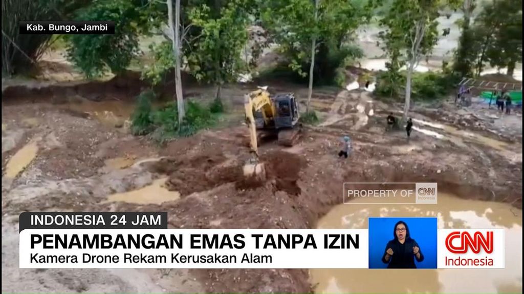 VIDEO: Kerusakan Alam Akibat Penambangan Emas Tanpa Izin