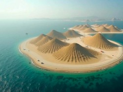 China Ciptakan Pulau Buatan Raksasa Setelah 12 Tahun Nimbun Pasir