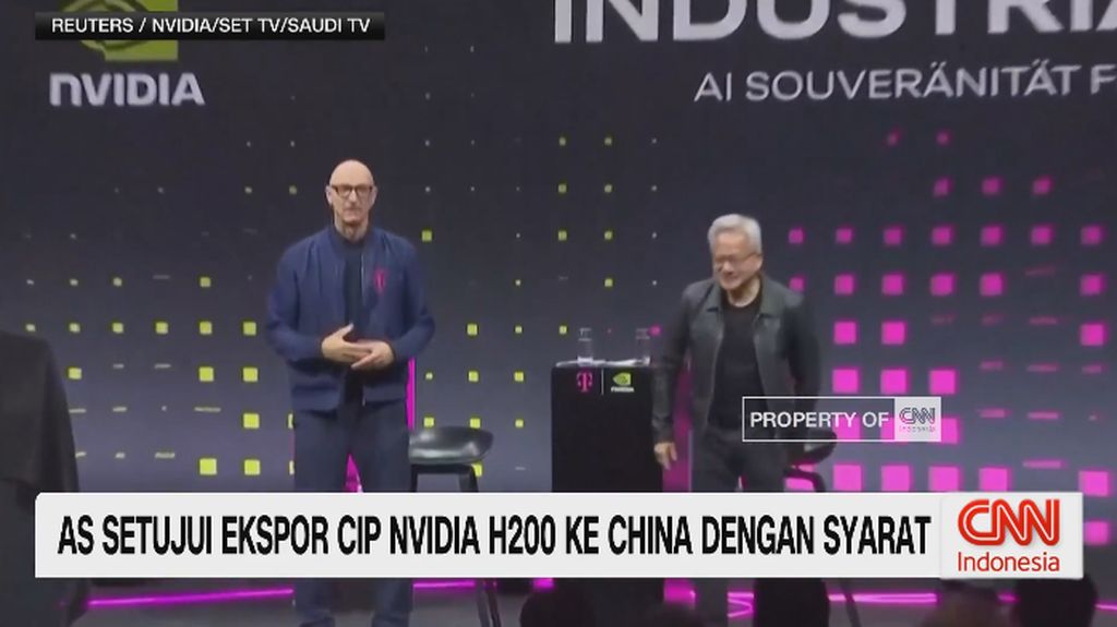 VIDEO: AS Setujui Ekspor Cip NVIDIA H200 ke China Dnegan Syarat