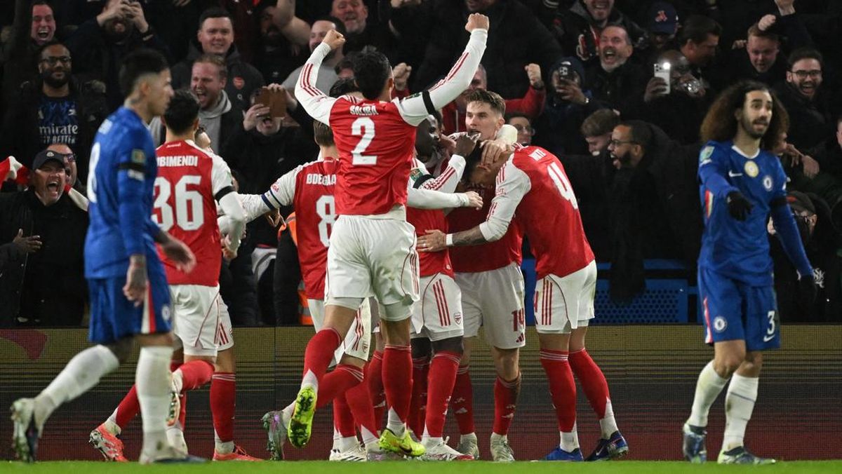 Hasil Piala Liga Inggris: Arsenal Permalukan Chelsea 3-2
