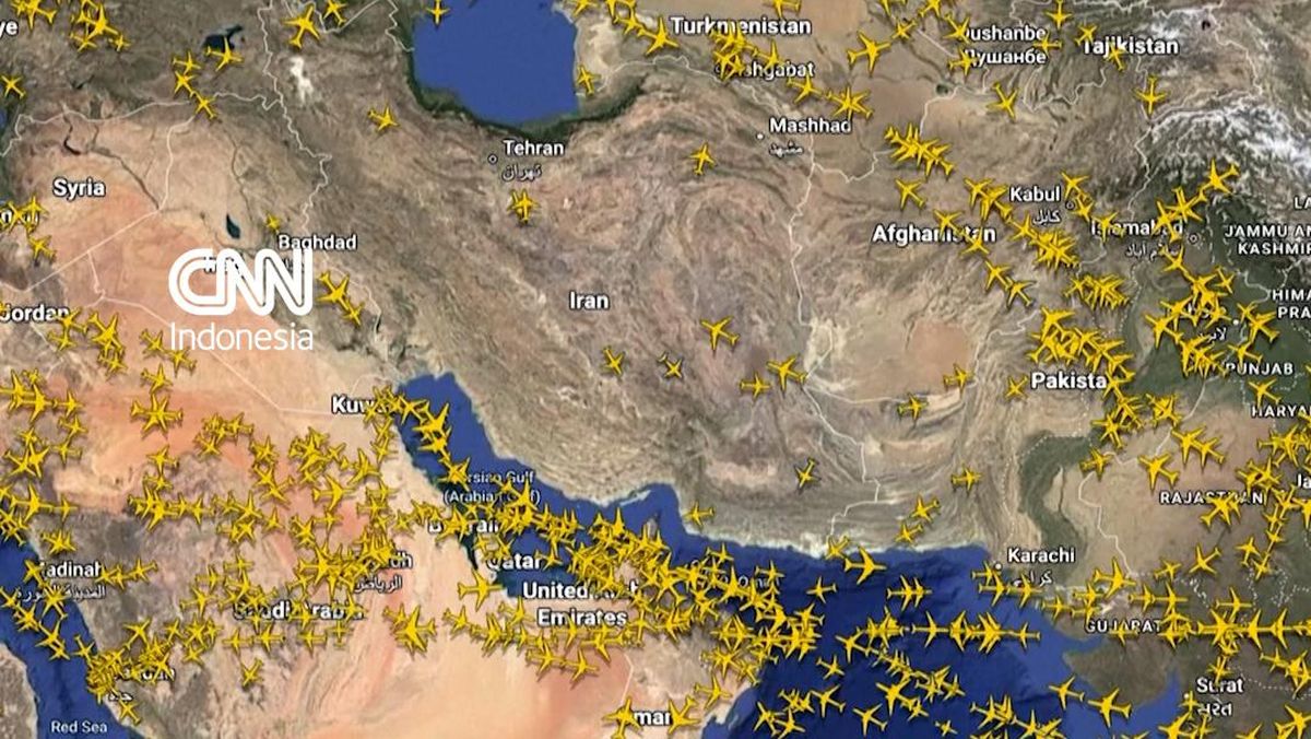Iran Tutup Wilayah Udara Imbas Demonstrasi Besar-besaran