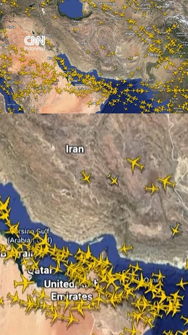 Iran Tutup Wilayah Udara Imbas Demonstrasi Besar-besaran