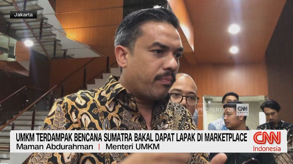 VIDEO: UMKM Terdampak Bencana Sumatra Bakal Dapat Lapak di Marketplace