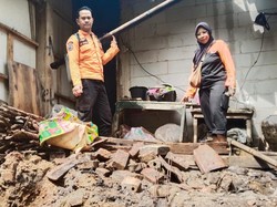 Tanah Bergerak di Rumpin Bogor, Dapur Rumah Warga Ambruk
