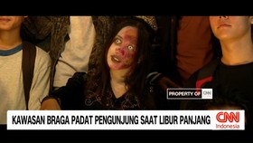 VIDEO: Kawasan Braga Padat Pengunjung Saat Libur Panjang