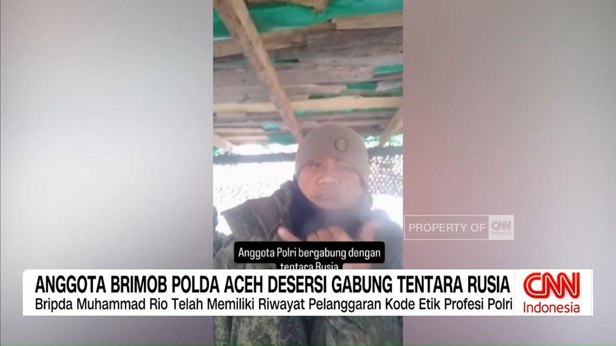 VIDEO: Brimob Polda Aceh Desersi, Diduga Gabung Tentara Rusia
