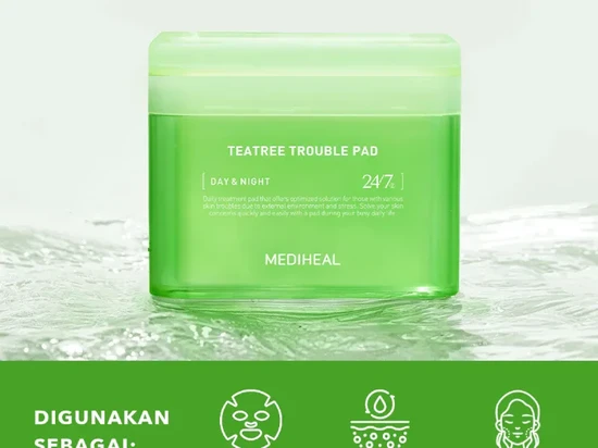 Mediheal Teatree Trouble Pad, Solusi untuk Bantu Redakan Jerawat & Iritasi Kulit!