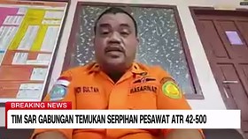 VIDEO: Basarnas: Cuaca Buruk Halangi Ke Lokasi Serpihan ATR 42-500