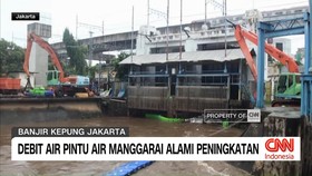 VIDEO: Debit Air Pintu Air Manggarai Alami Peningkatan