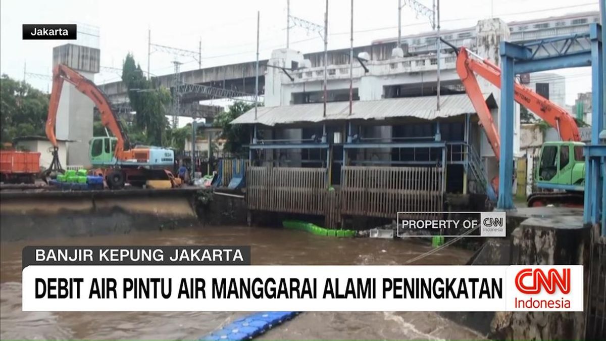 VIDEO: Debit Air Pintu Air Manggarai Alami Peningkatan