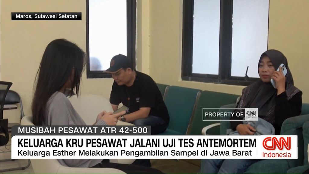 VIDEO: Keluarga Kru ATR 42 Jalani Uji Antemortem
