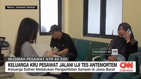 VIDEO: Keluarga Kru ATR 42 Jalani Uji Antemortem