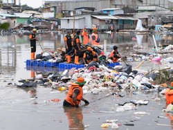 DLH DKI Bakal Proses Hukum Pelaku Buang Sampah Liar di Laut Muara Baru Jakut