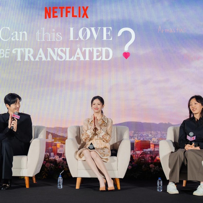 Konferensi pers Can This Love Be Translated di Jakarta