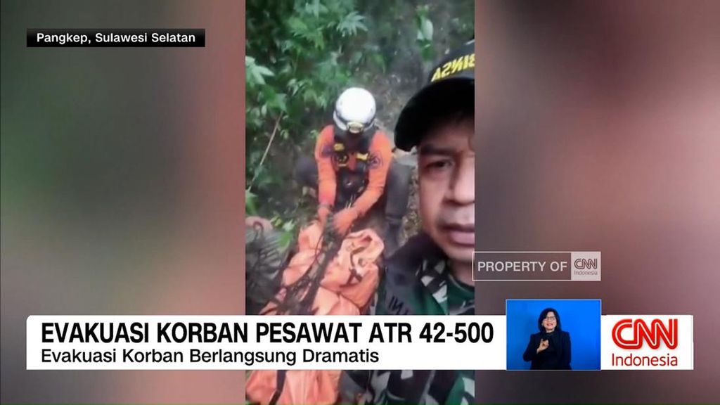 VIDEO: Evakuasi Jenazah Korban Pesawat ATR 42-500 di Sulsel
