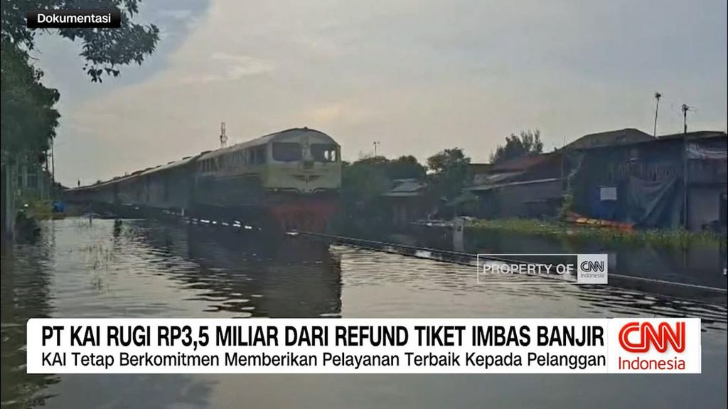 VIDEO: PT KAI Rugi Rp3,5 Miliar dari Refund Tiket Imbas Banjir